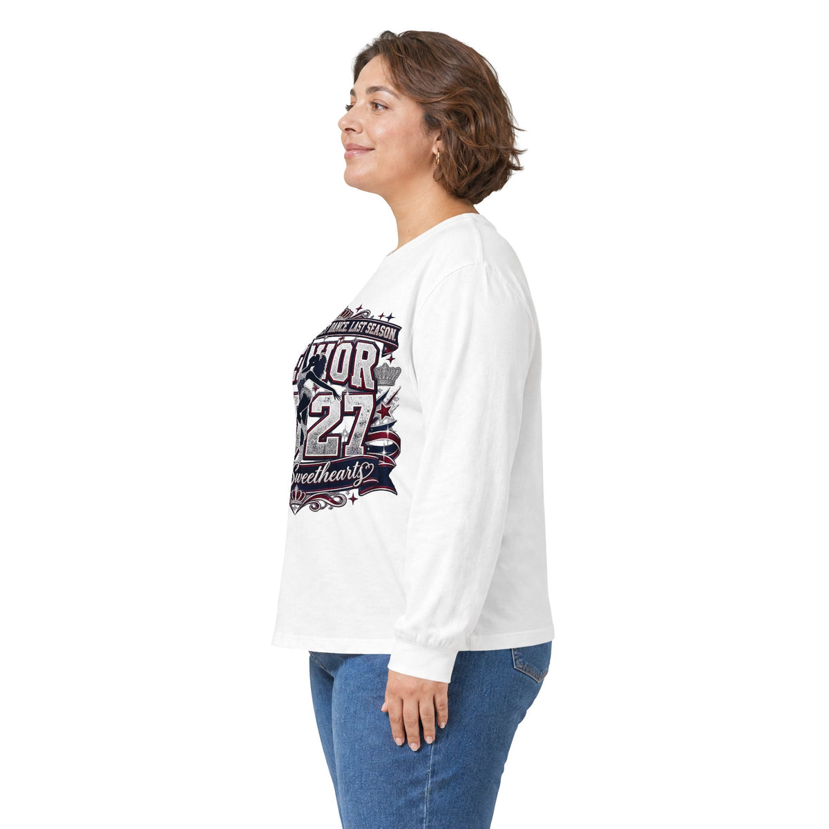 Senior 2027 Royal Sweethearts Long Sleeve Tee