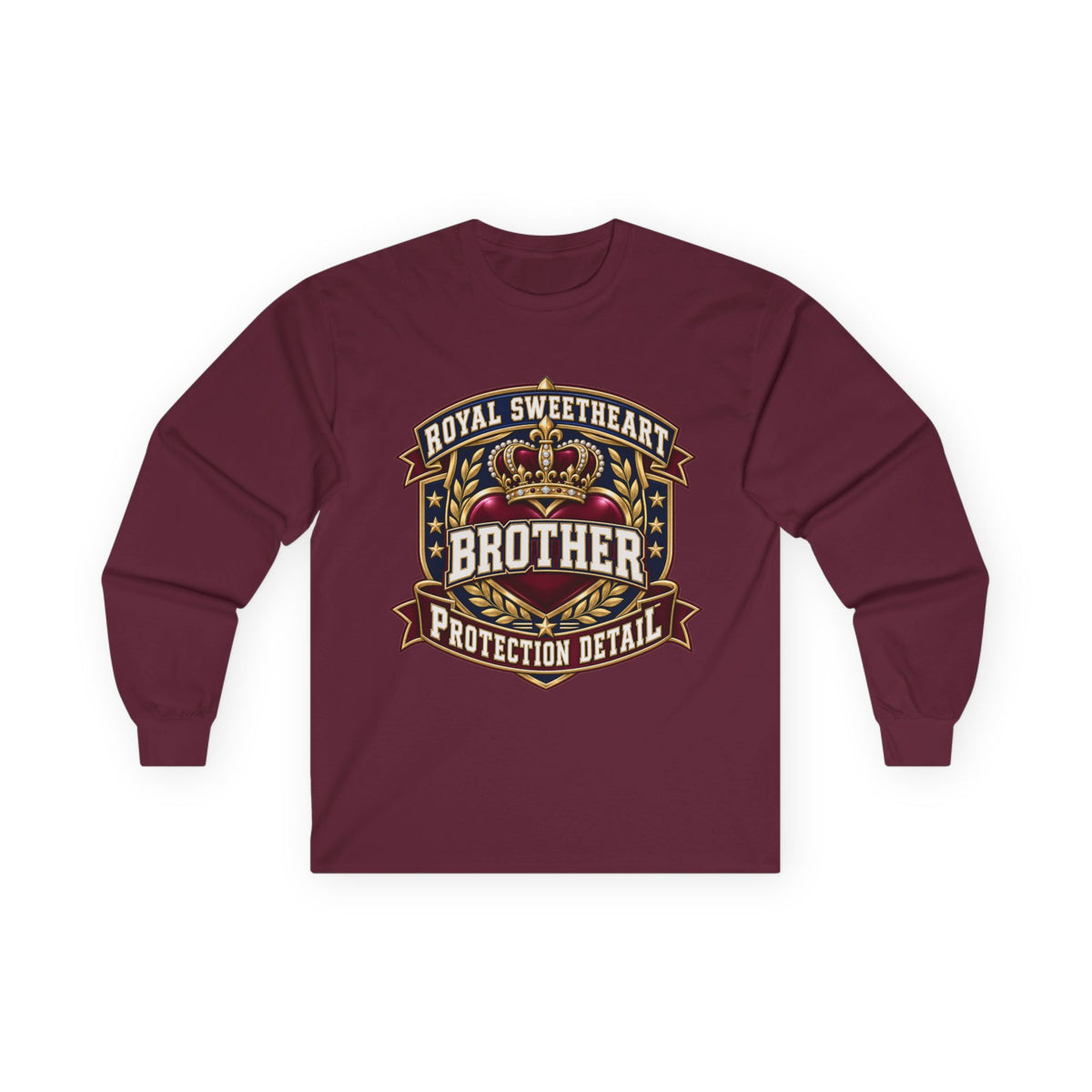 Brother Protection Detail Long Sleeve Tee — "Royal Sweetheart" Crest