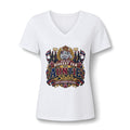 Auntie Status V-Neck Tee — Biggest Fan Aunt Shirt