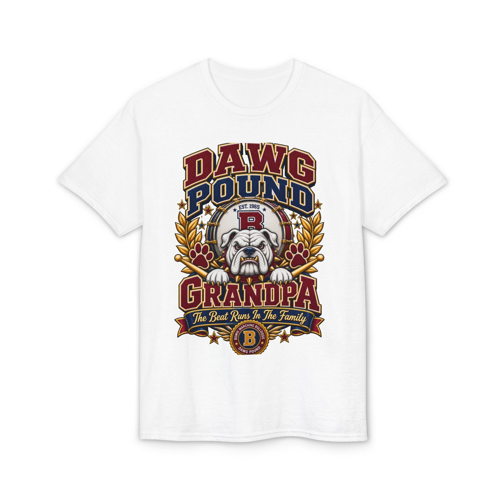 Dawg Pound Grandpa T-Shirt — Retro Bulldog Football Grandpa Tee