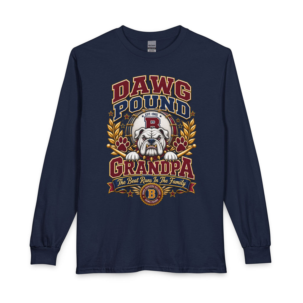 Dawg Pound Grandpa Long Sleeve Tee – Vintage Football Bulldog Design