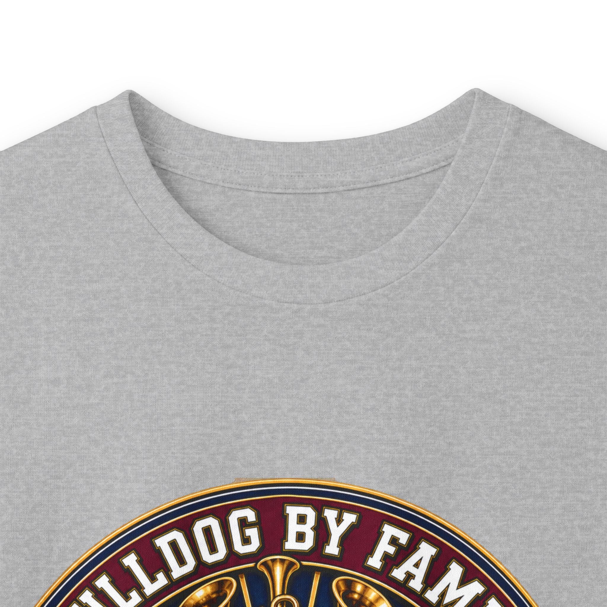 Bulldog By Family Long Sleeve Tee — "Loud By Choice" Vintage Dog Crew Shirt