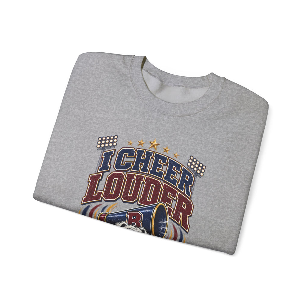 Cheer Louder Than The Band Sweatshirt — Bulldogs Grandpa Football Fan Crewneck