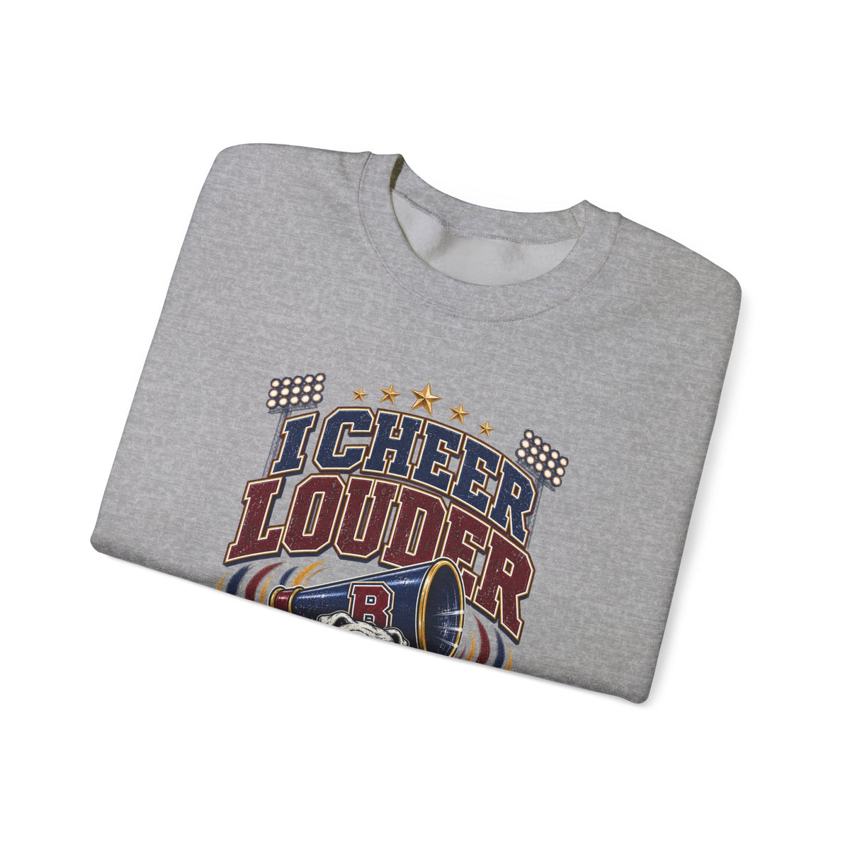 Cheer Louder Than The Band Sweatshirt — Bulldogs Grandpa Football Fan Crewneck