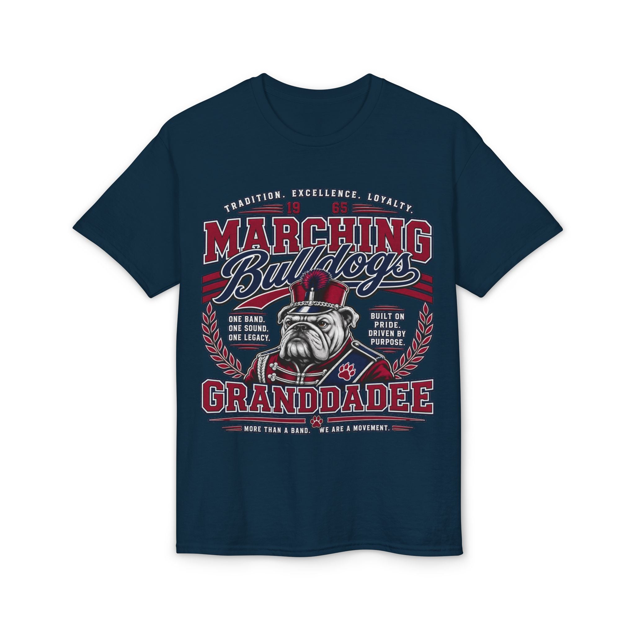 Marching Bulldogs Granddad T-Shirt — Proud Band Grandpa Tee (Inspired By: Mr. Wendel Matthews)