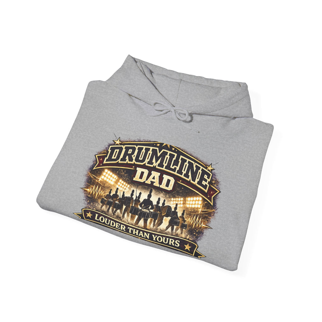 Drumline Dad Hoodie - "Louder Than Yours" Vintage Band Dad Pullover