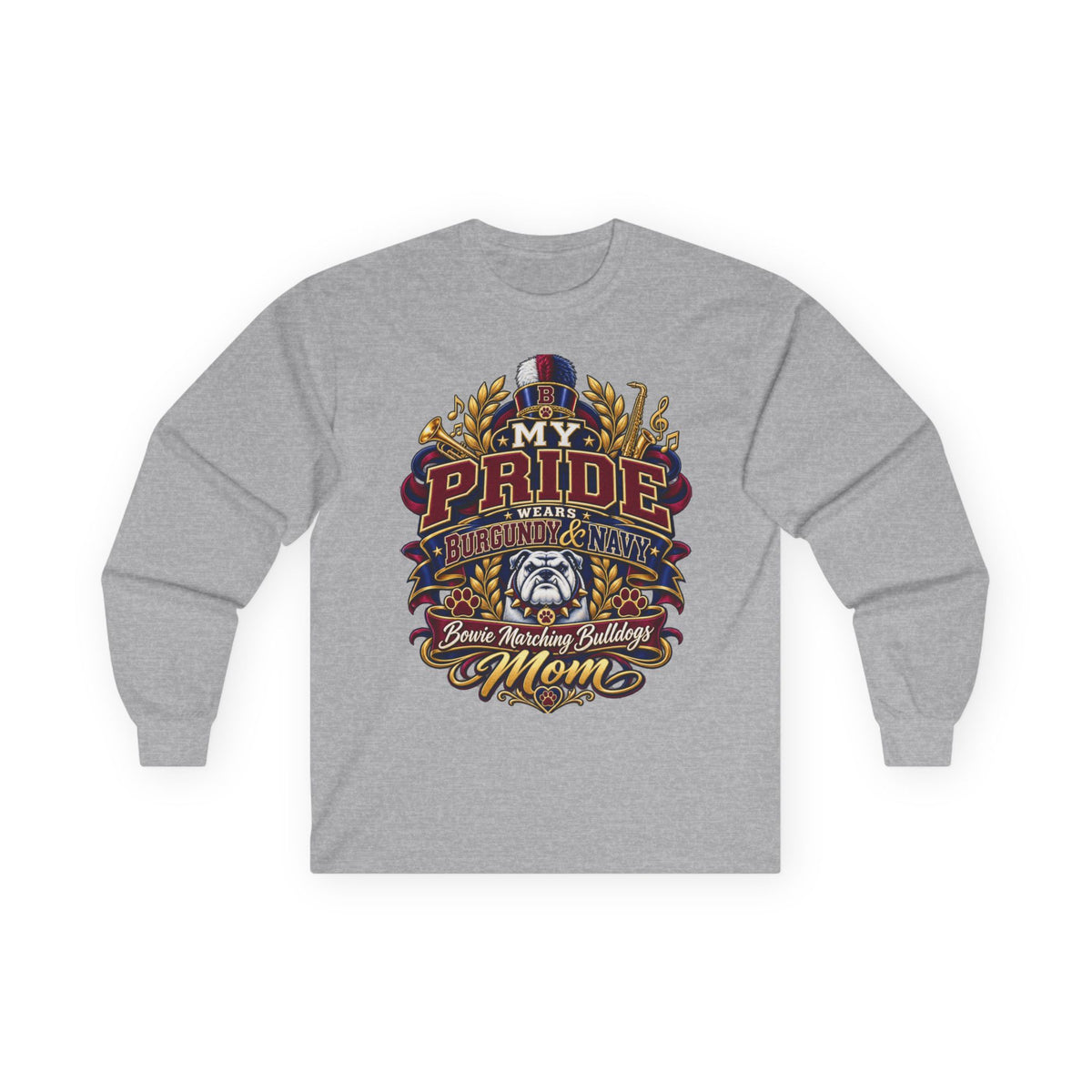 Bulldog Mom Pride Long Sleeve Tee