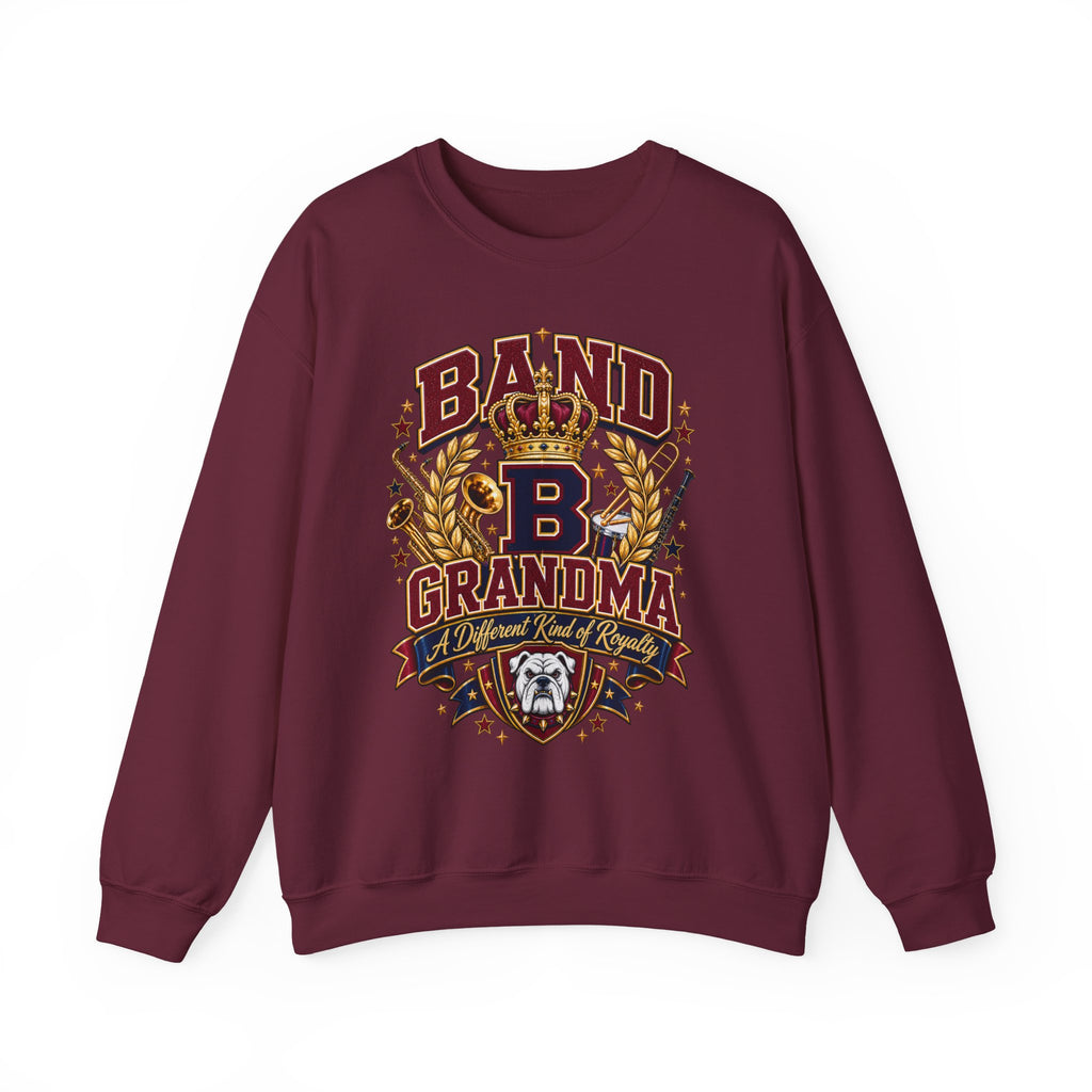 Band Grandma Sweatshirt – Vintage Crowned 'B' Music Mom Crewneck