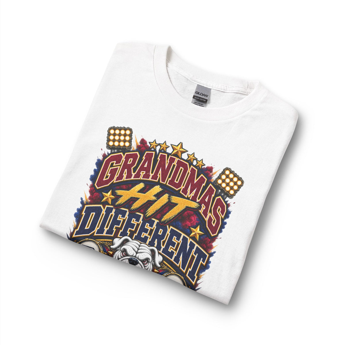 Grandma’s Hit Different Long Sleeve Tee — Funny Bulldog Family Pride Shirt