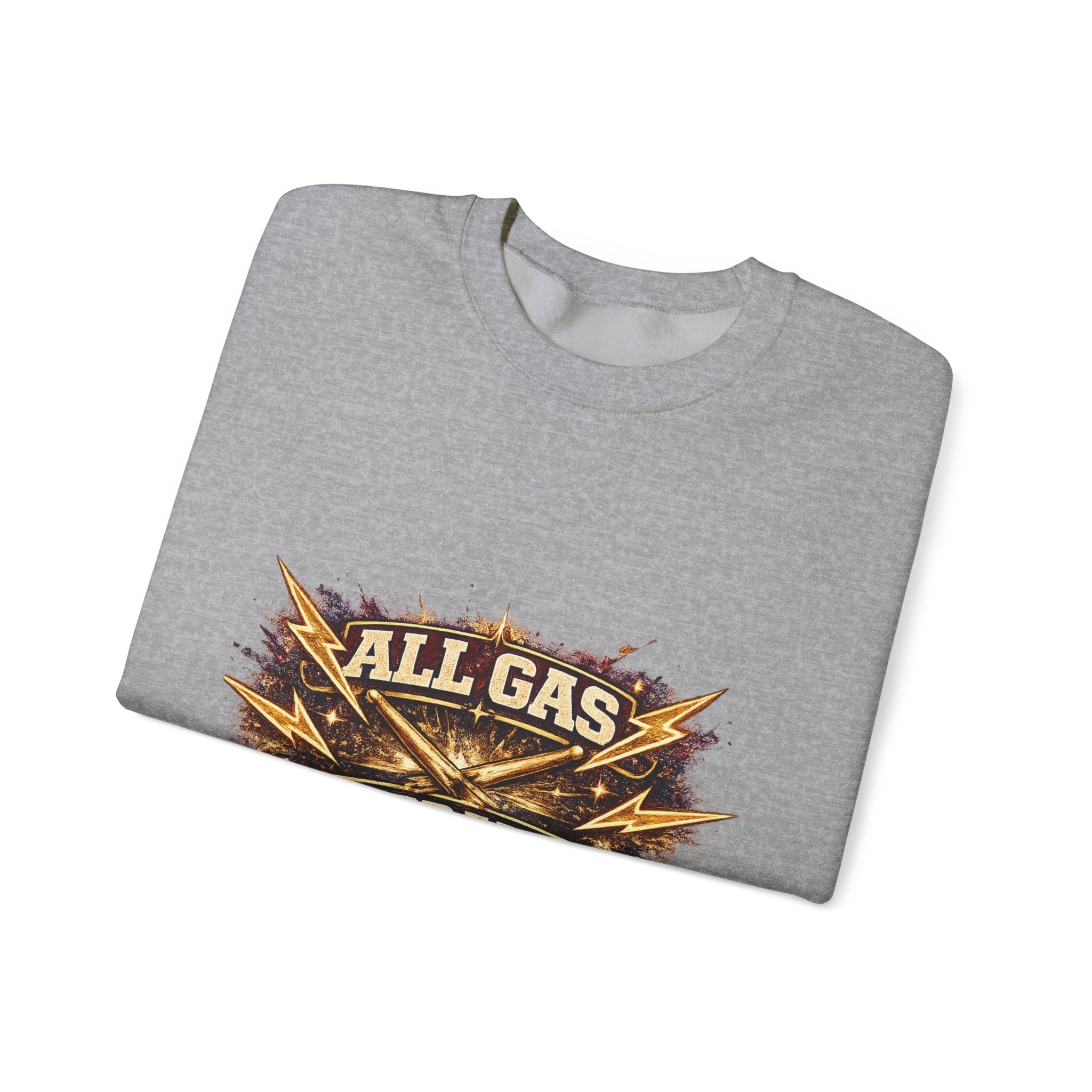 All Gas No Brakes Crewneck Sweatshirt — Vintage Racing Graphic Pullover