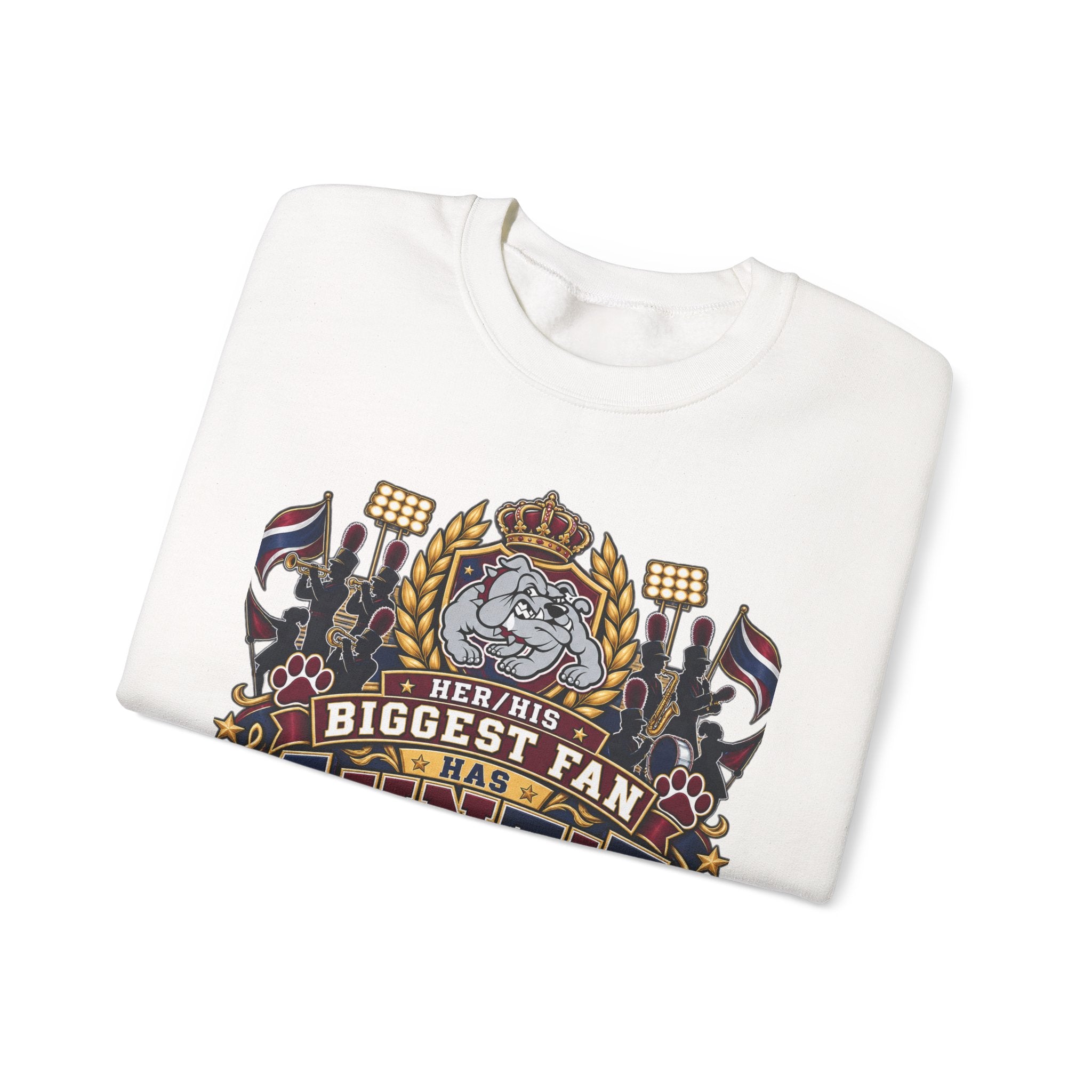 Auntie Crewneck Sweatshirt - "Biggest Fan Has Auntie Status" Retro Crest