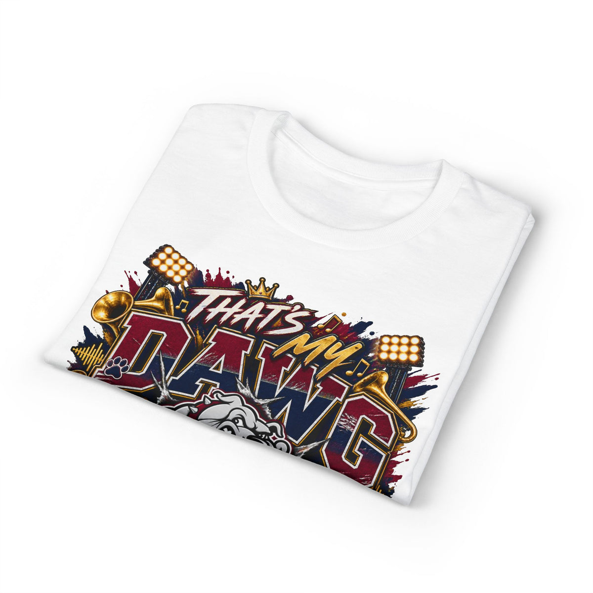 That's My Dawg Bulldog Design T-Shirt — Proud Band Uncle