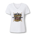 Dawg Pound Mama V-Neck Tee — "The Beat Starts Here" Drumline Mom Shirt