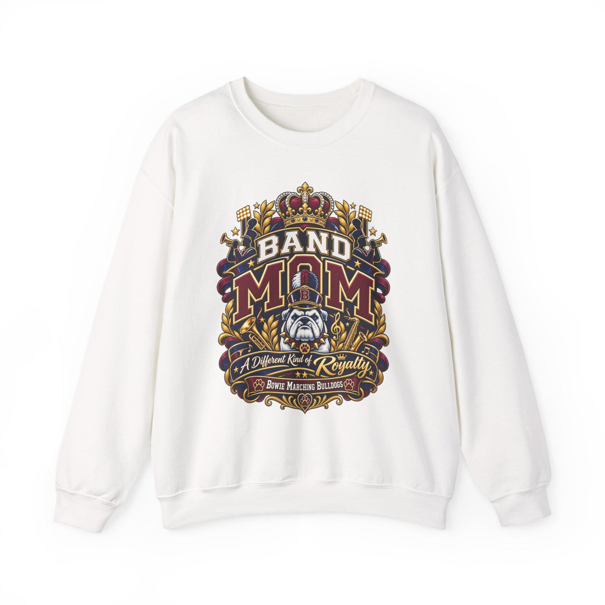 Band Mom Crewneck Sweatshirt – Regal Bulldog Marching Band Design