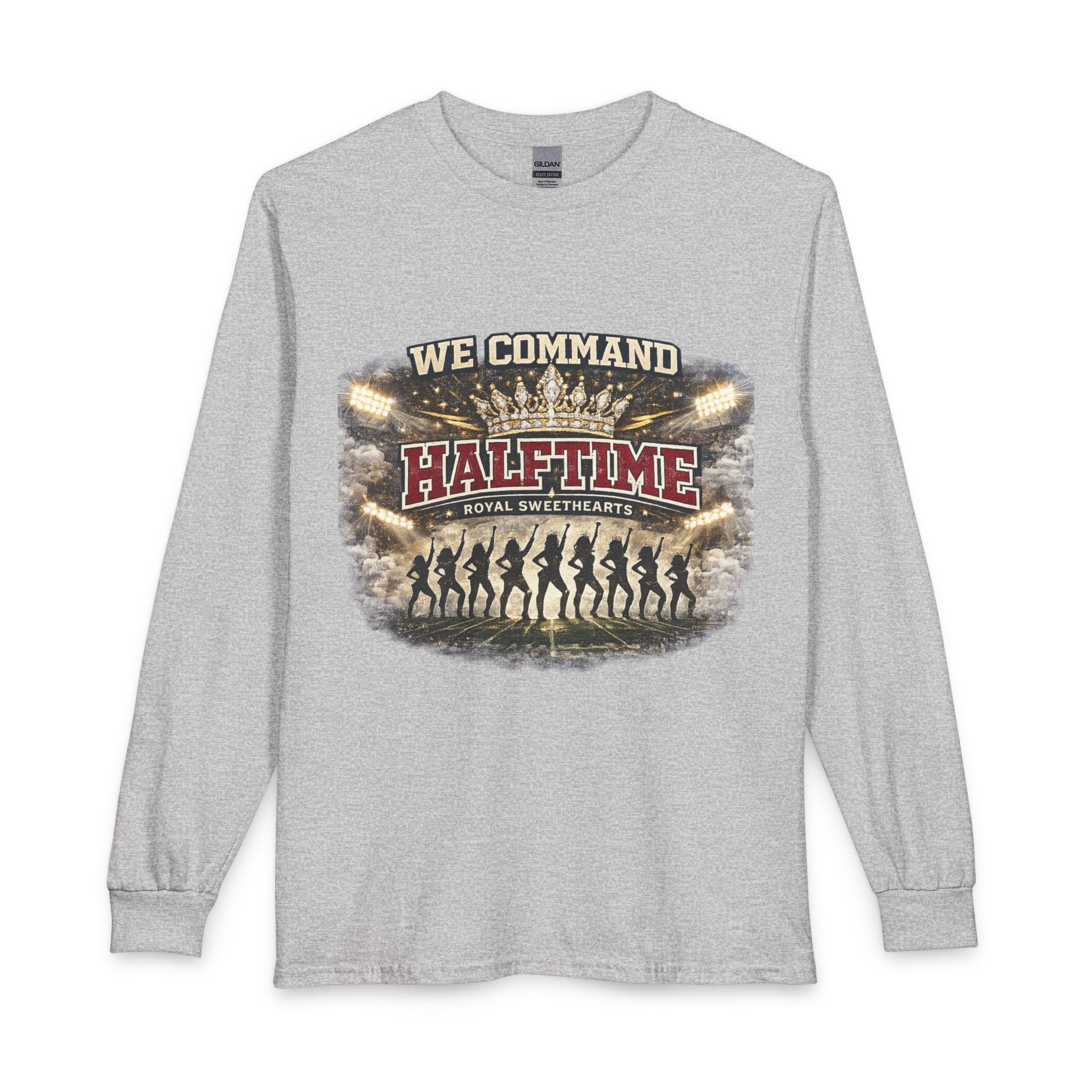 Halftime Dance Crew Long Sleeve Shirt — “We Command Halftime” Football Game Tee