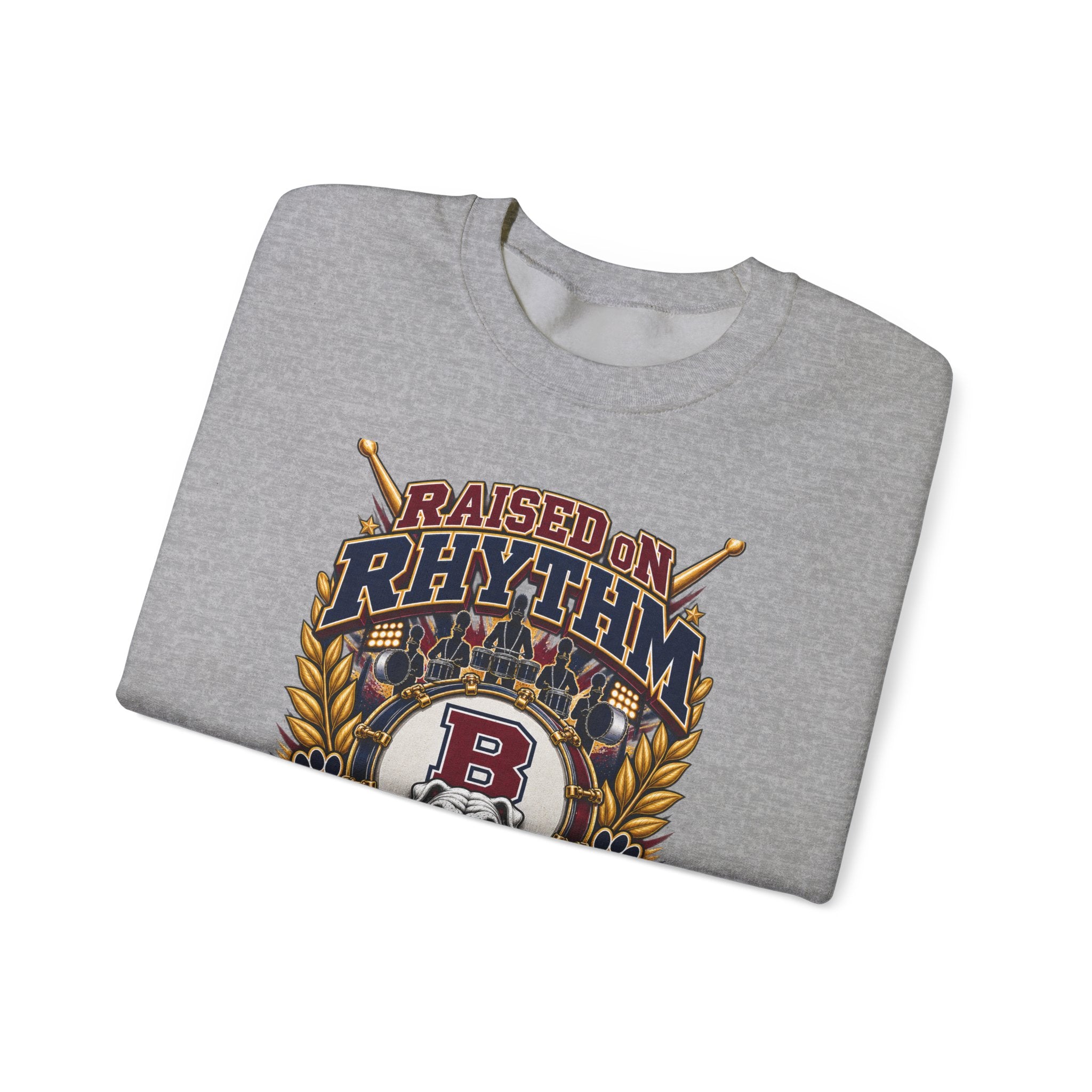 Raised on Rhythm Dawg Pound Sweatshirt – Proud Grandpa Bulldogs Crewneck