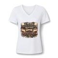 Dawg Pound Football V-Neck Tee — "If You Hear The Drums You're Home"