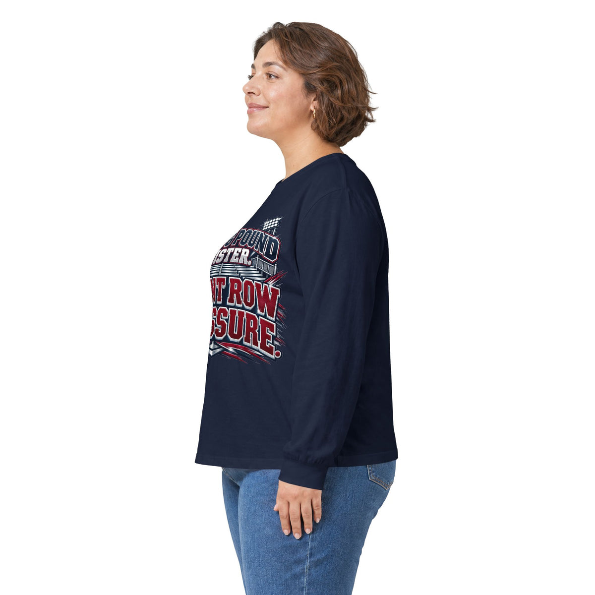 Long Sleeve Tee — "Dawg Pound Sister" Front Row Pressure Football Fan Shirt