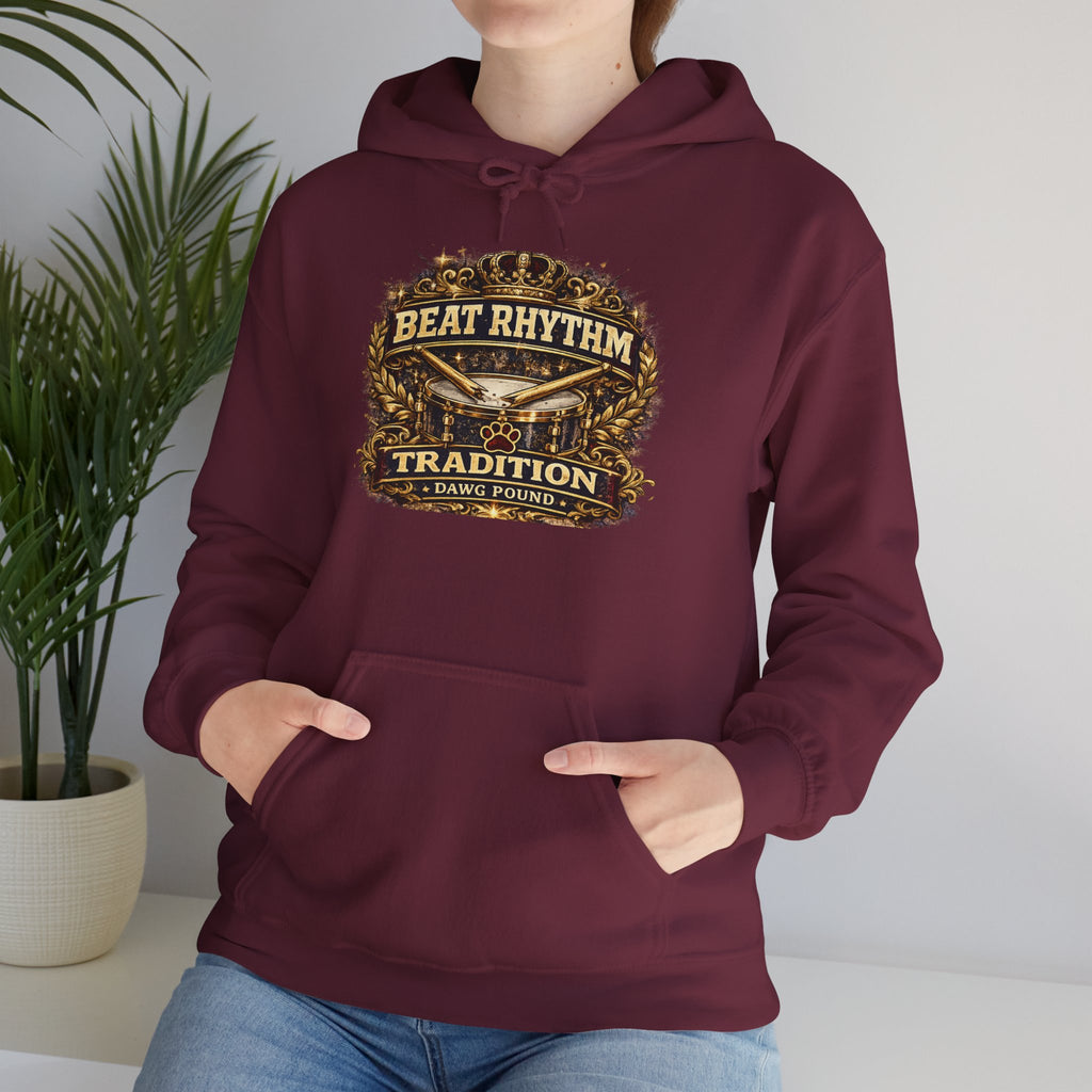 Drumline 'Beat Rhythm Tradition' Hoodie – Vintage Marching Band Sweatshirt