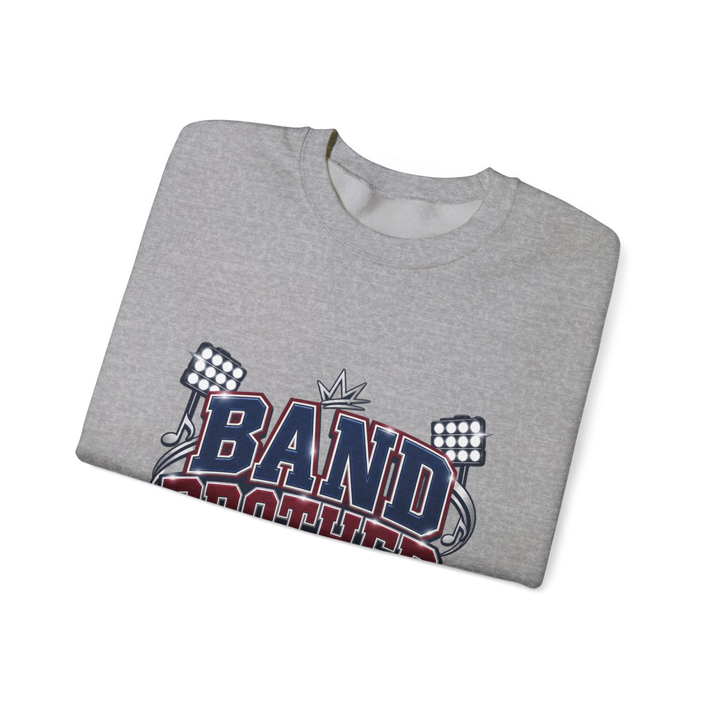Band Brother Crewneck Sweatshirt — "Built for Halftime" Football Band Tee