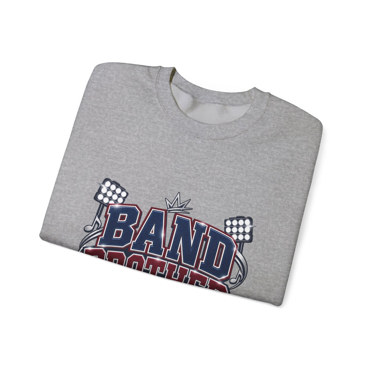 Band Brother Crewneck Sweatshirt — "Built for Halftime" Football Band Tee