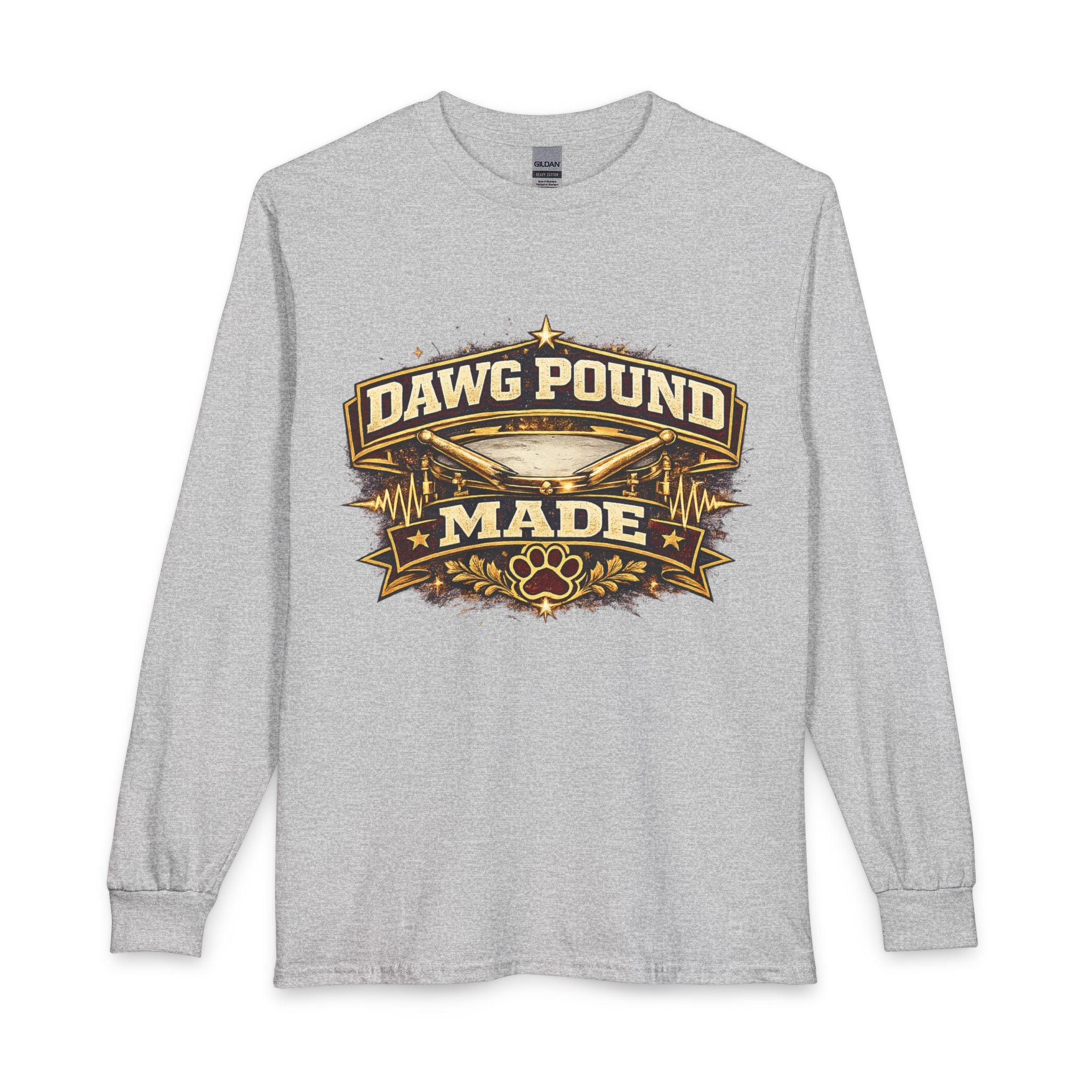 Dawg Pound Made Long Sleeve Tee — Retro Football Fan Shirt