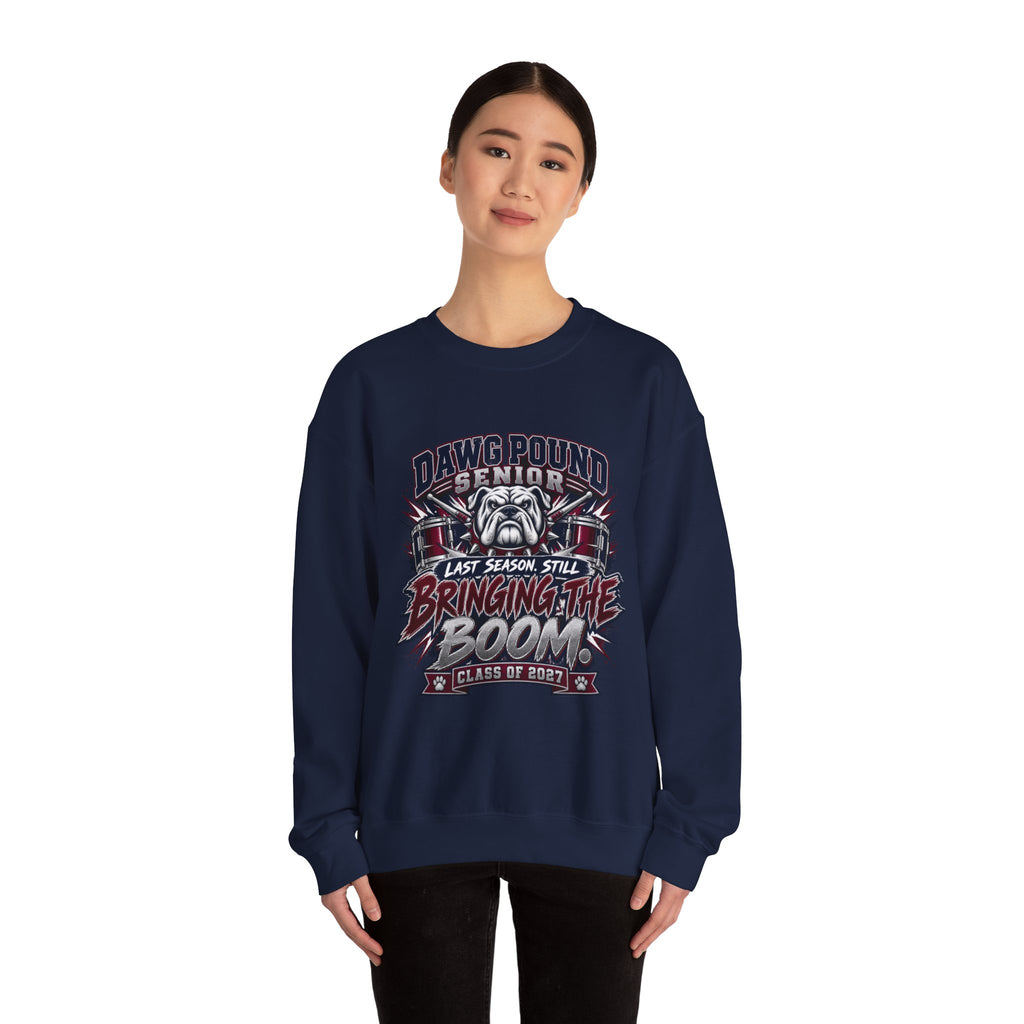 Senior Dawg Pound Crewneck Sweatshirt — "Last Season Still Bringing the Boom" Class of 2023