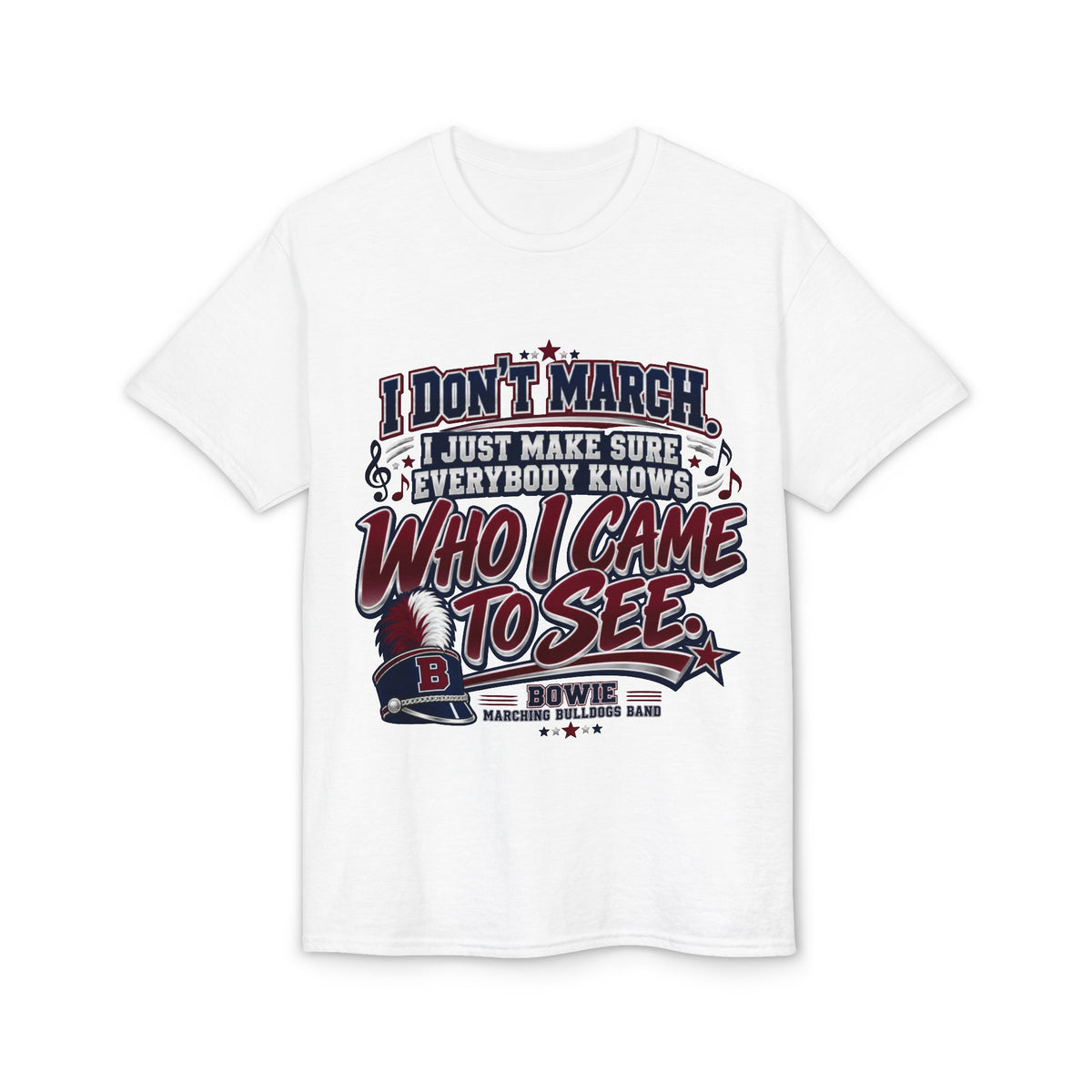 T-Shirt — 'I Don't March, I Came to See' Patriotic Parade Funny Tee