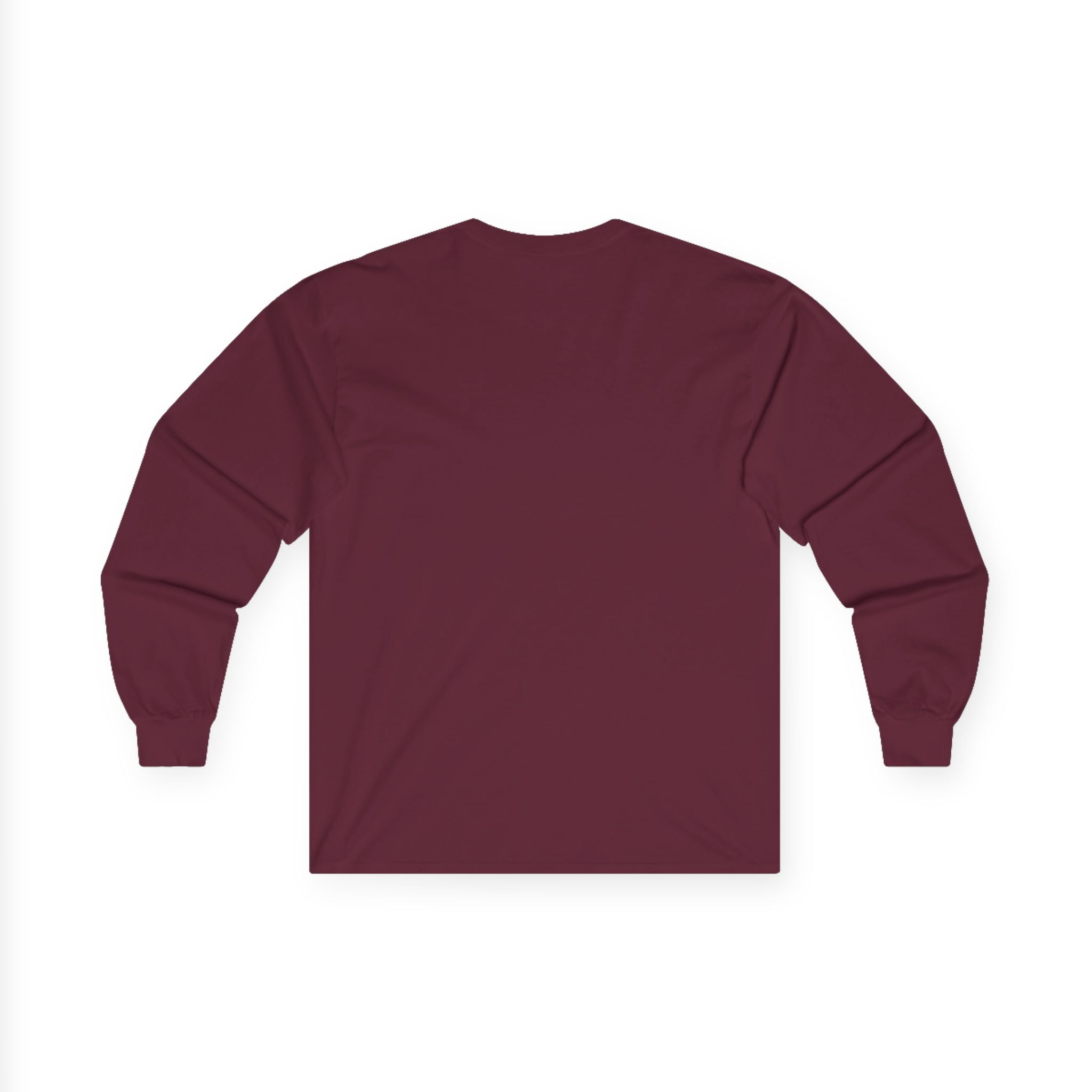 My Pride Wears Burgundy & Navy Mom Long Sleeve Tee