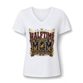 Halftime Mom V-Neck Tee — Football Mom Shirt, Game Day Spirit