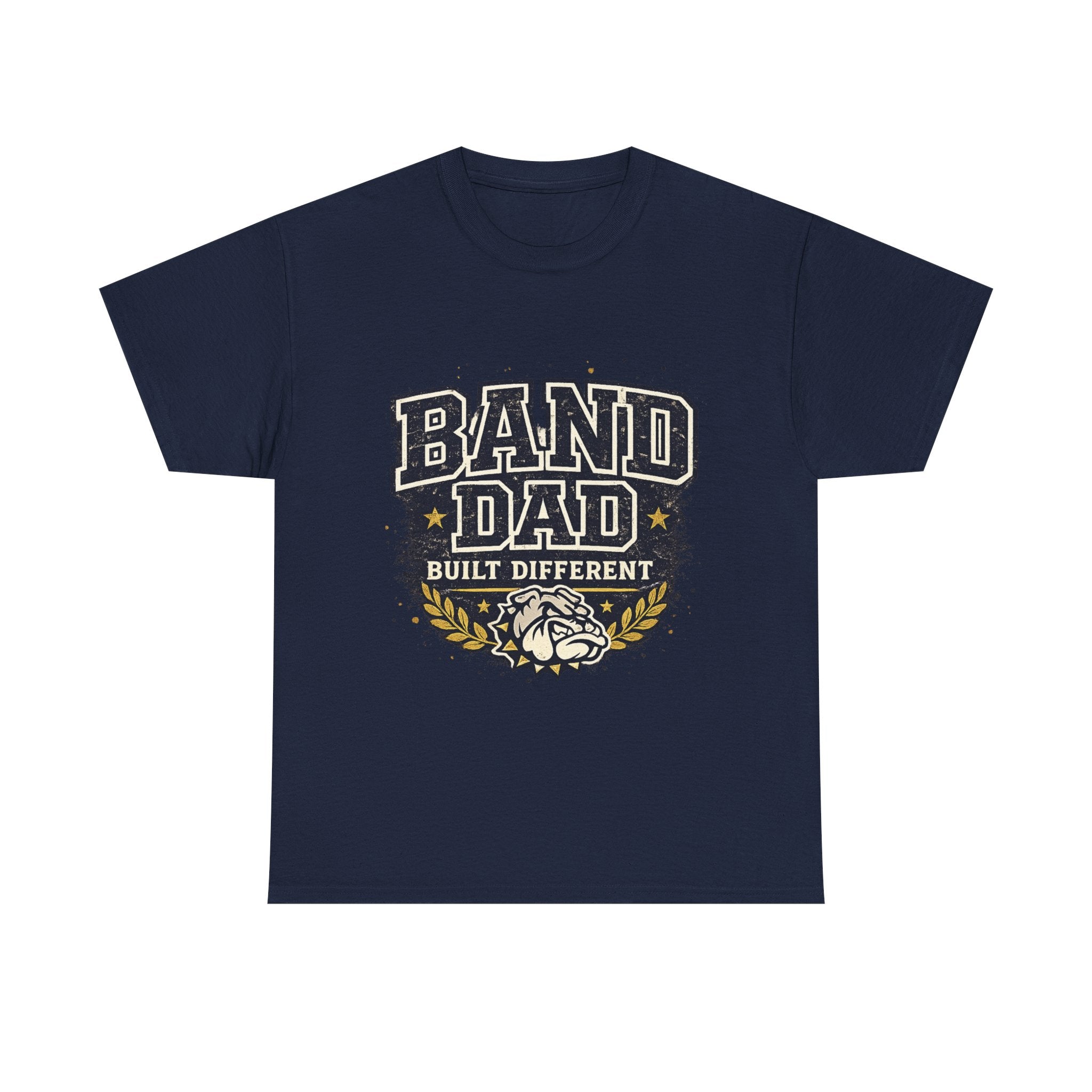Band Dad T-Shirt "Built Different" – Proud Marching Band Dad Tee