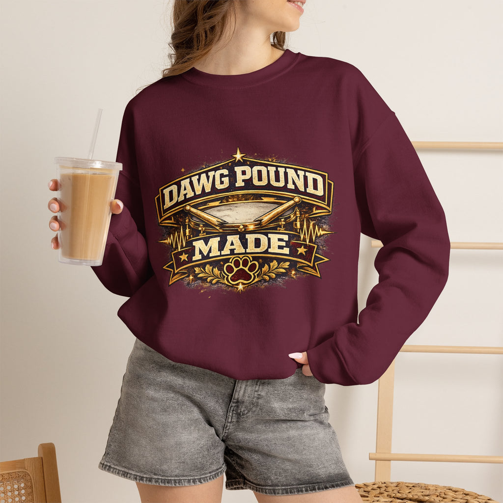 Dawg Pound Made Sweatshirt — Vintage Football Fan Crewneck