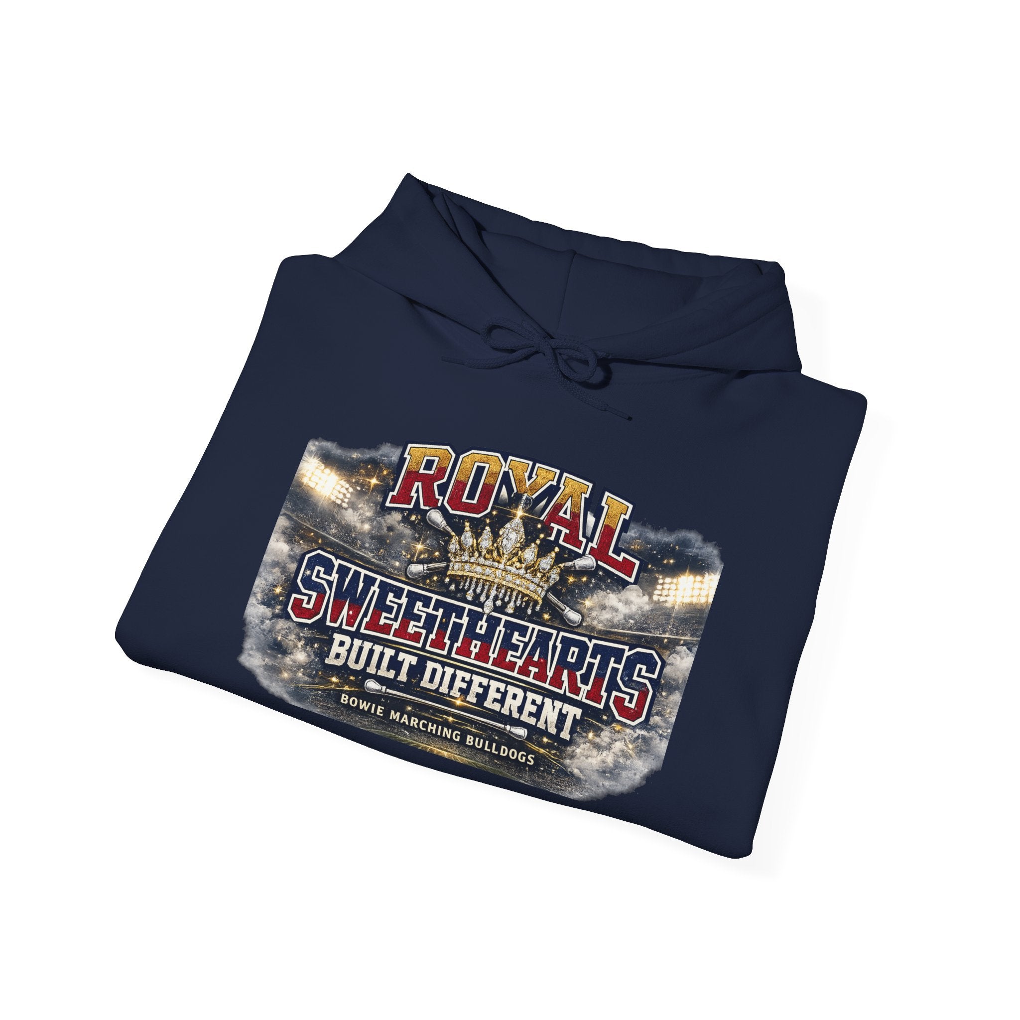 Royal Sweethearts Hoodie — "Built Different" Vintage Motorcycle Graphic