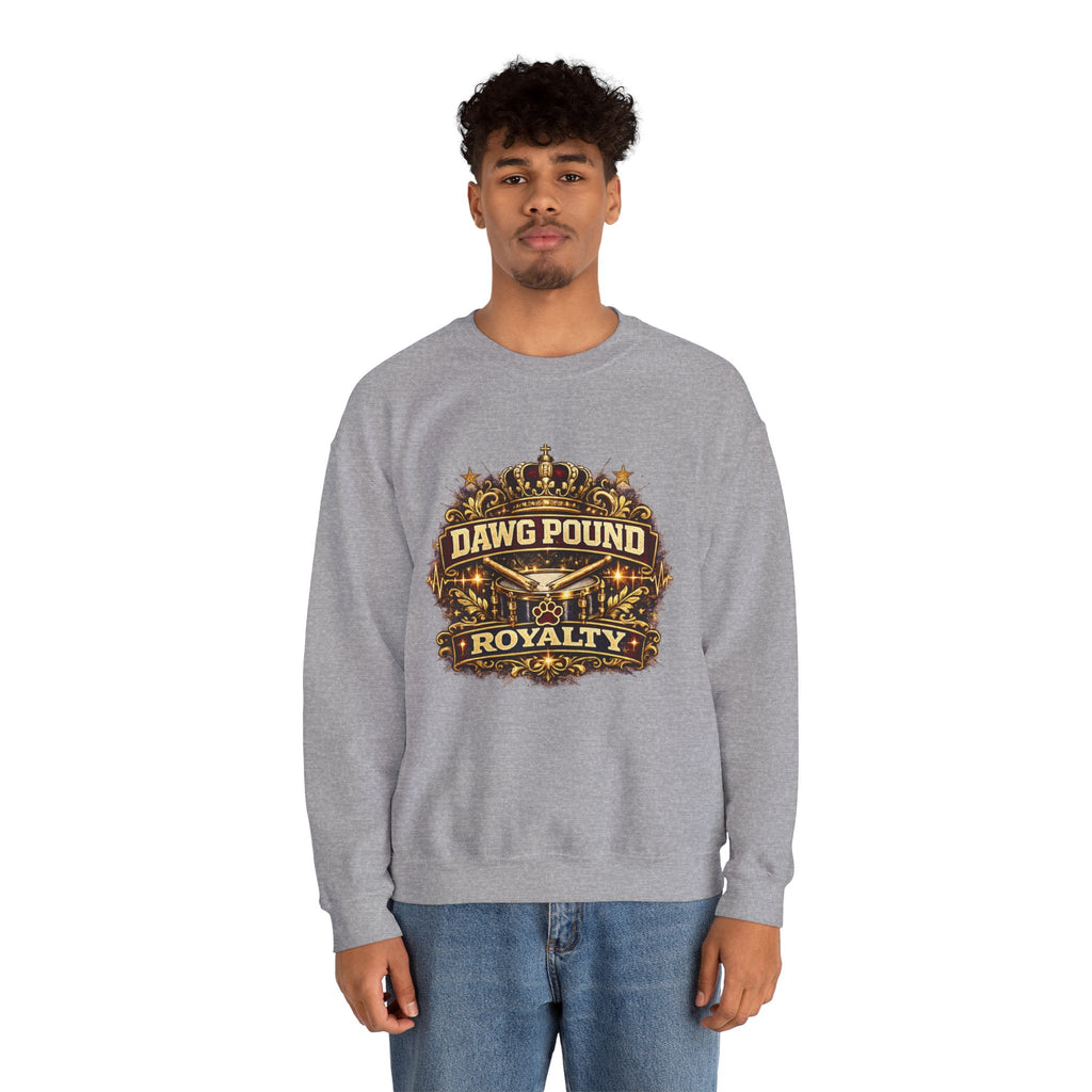 Dawg Pound Royalty Sweatshirt — Crowned Football Fan Crewneck