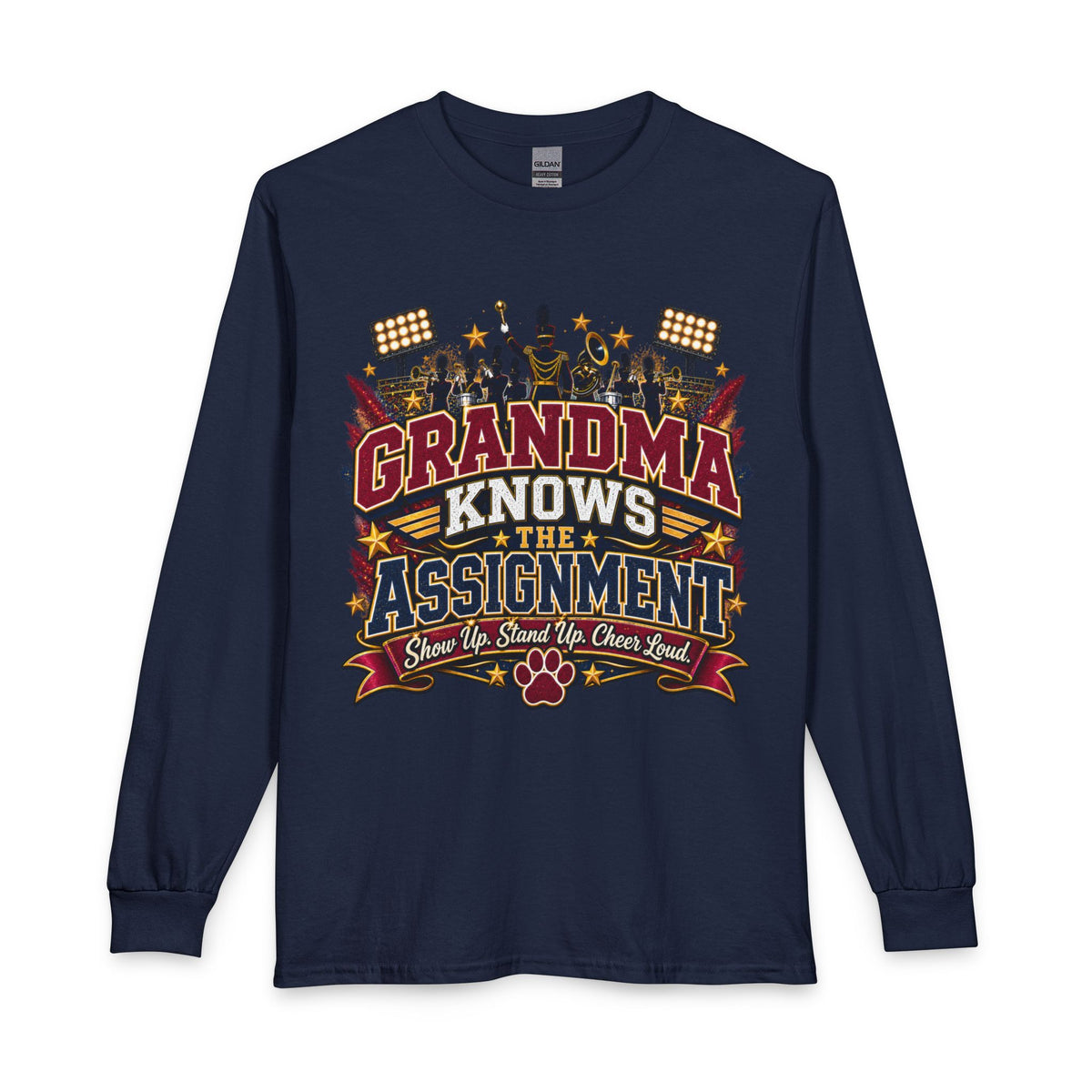 Grandma Knows The Assignment Long Sleeve Shirt – Cheer Mom Football Sideline Tee