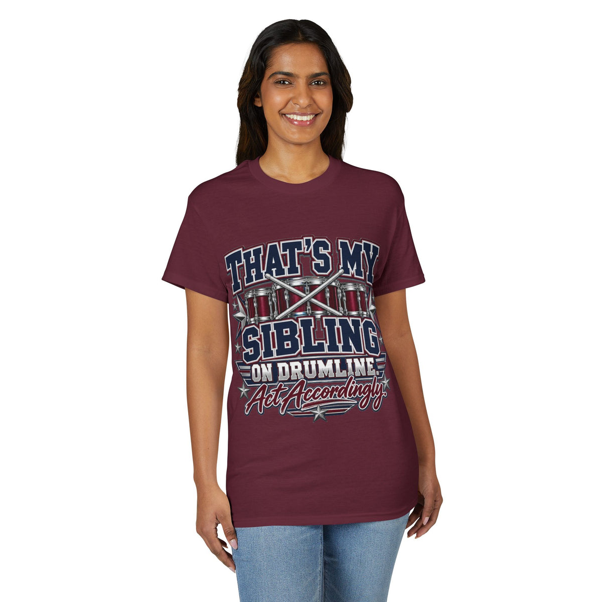 Drumline Sibling T-Shirt — "That’s My Sibling on Drumline" Support Tee