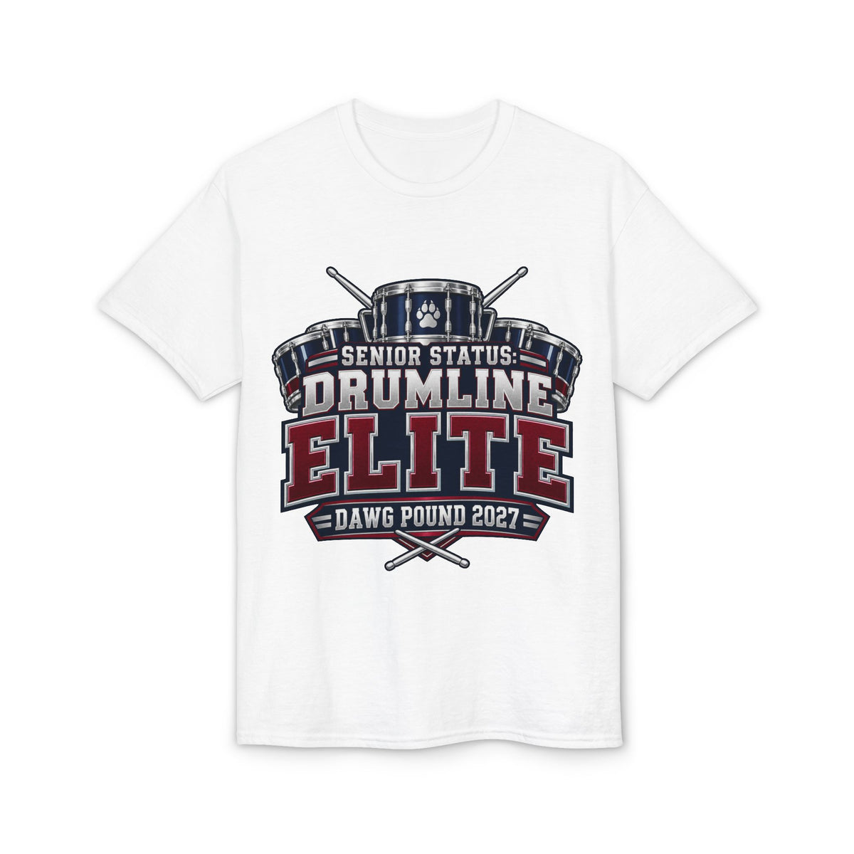 Drumline Elite Senior T‑Shirt — "Dawg Pound 2027" Band Tee