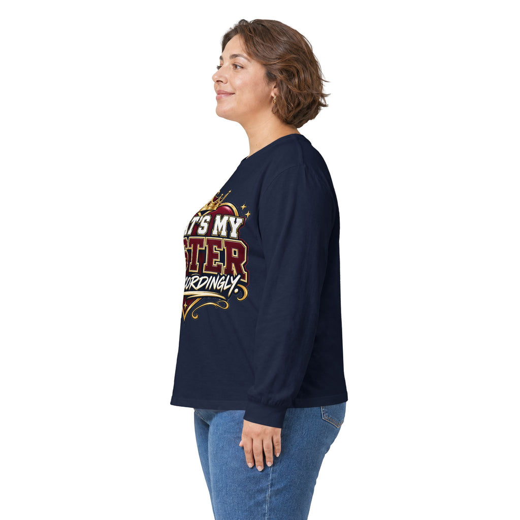 That’s My Sister Long Sleeve Tee – Funny Sibling Pride Shirt