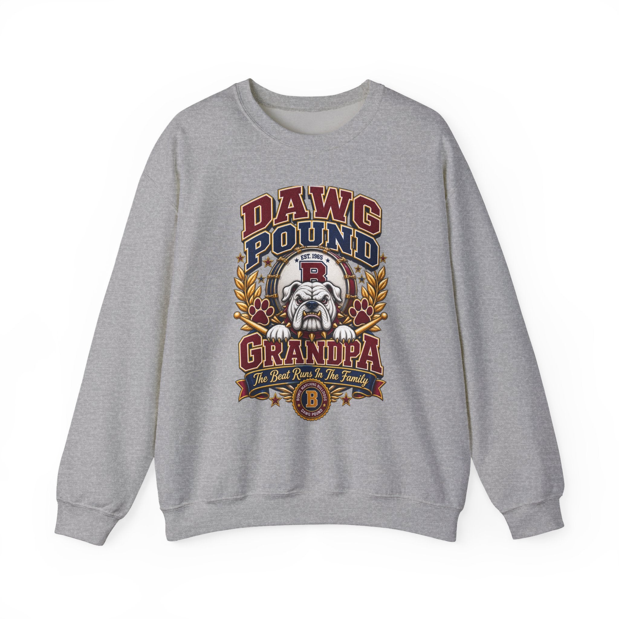 Dawg Pound Grandpa Sweatshirt – Vintage Bulldog Football Crewneck