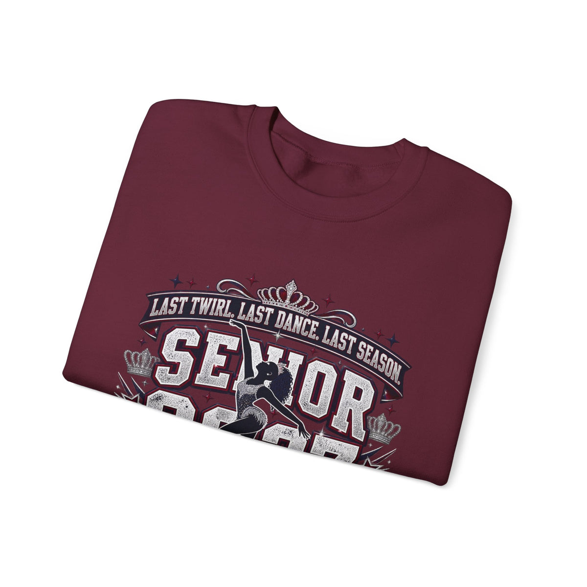 Senior 2027 Crewneck Sweatshirt — "Royal Sweetheart" Dance Senior Design