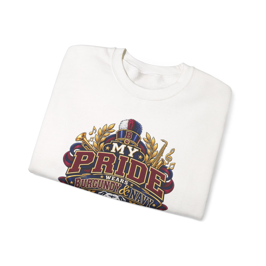 Mom Pride Sweatshirt — “My Pride” Bulldog Marching Band Mom Crewneck