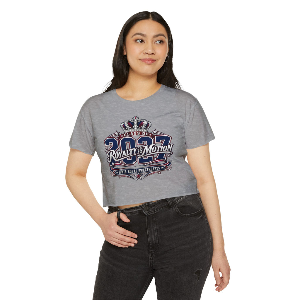 Festival Crop Top — "Class of 2027 Royalty in Motion" Graphic Crop Tee