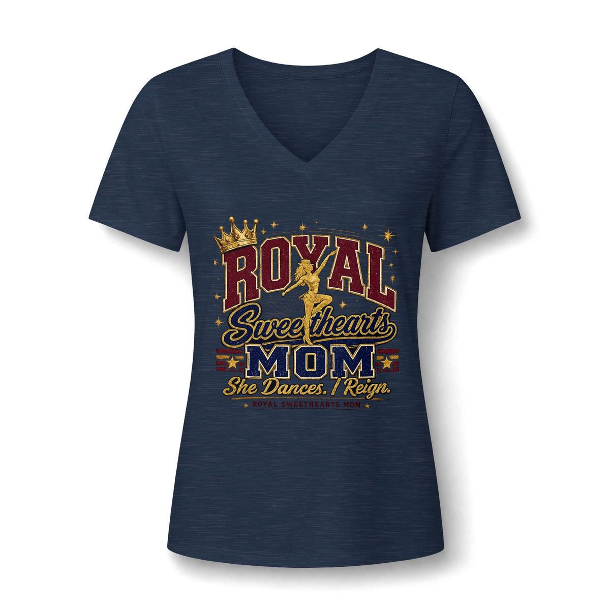 Royal Sweethearts Mom V-Neck Tee