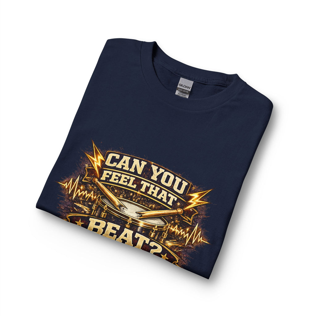 Can You Feel That Beat? Long Sleeve Tee — Music Lover Drum Vibes