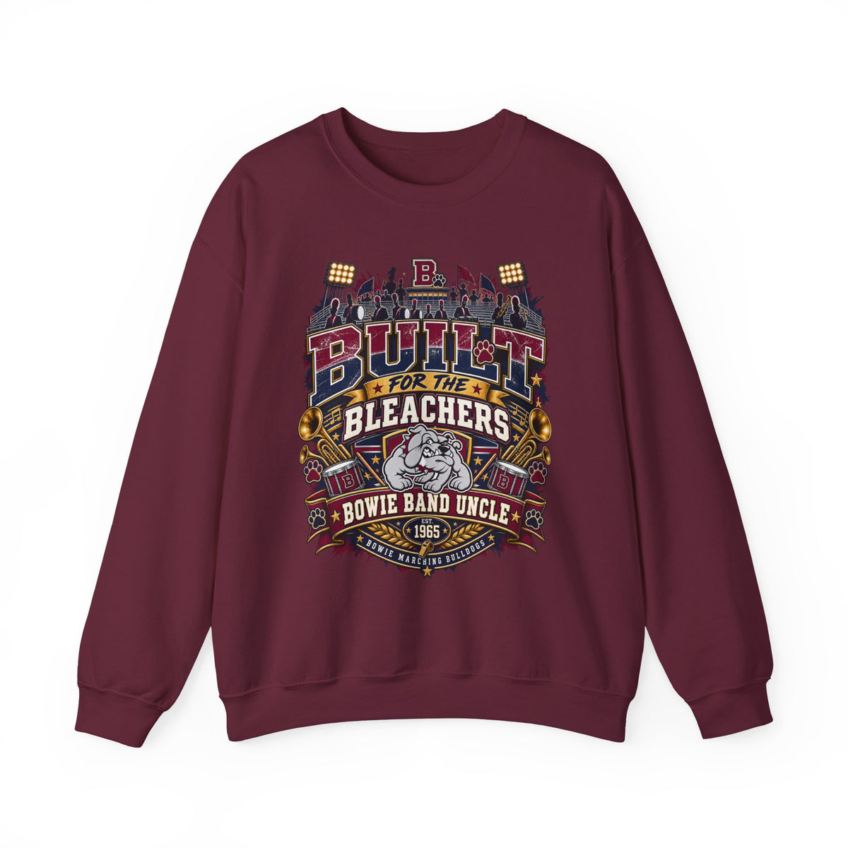 Built for the Stands Crewneck Sweatshirt — Bowie Band Uncle Vintage Stadium Graphic