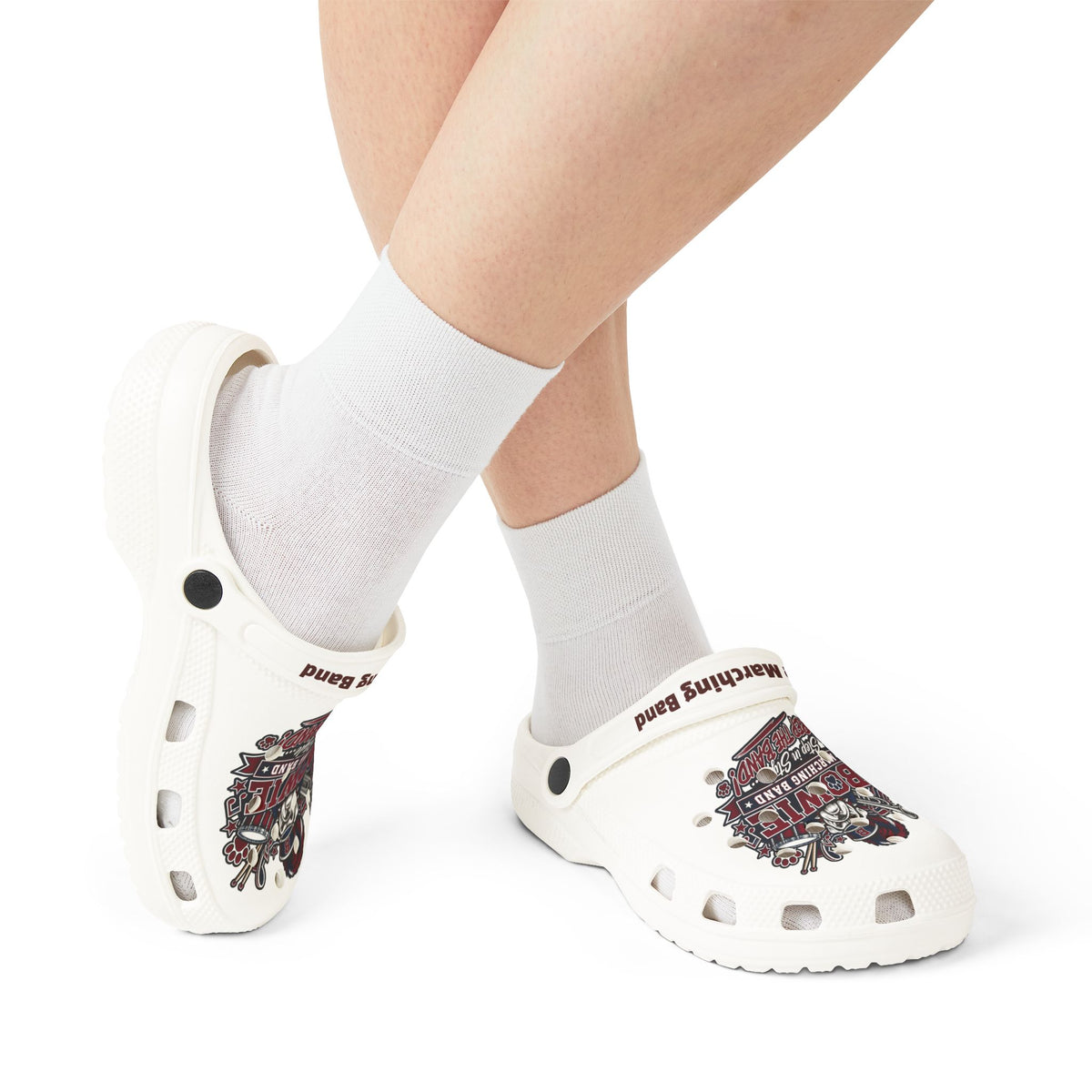 Bowie Marching Band Printed EVA Clogs — Comfortable Lightweight Foam Shoes