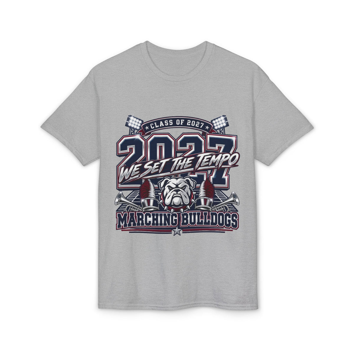 2027 "We Set the Tempo" Marching Bulldogs T-Shirt