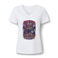 She Came for the Beat V-Neck Tee – Drumline Grandma Music Festival Shirt