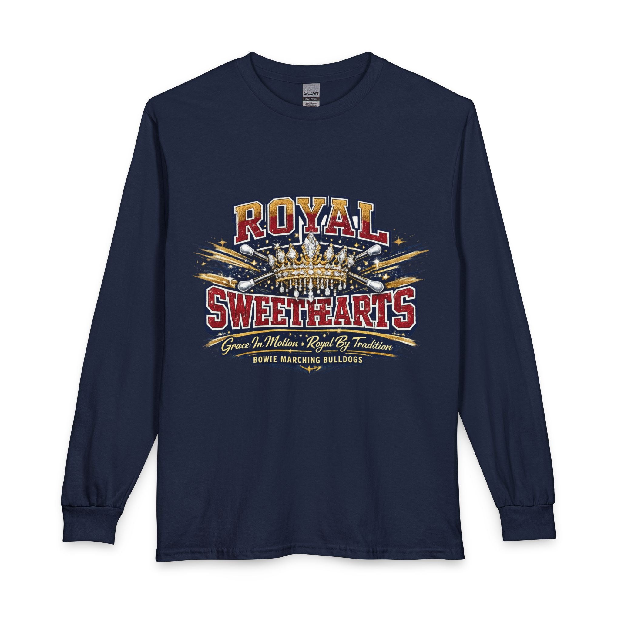 Royal Sweethearts Long Sleeve T-Shirt — Vintage Crown Graphic Tee