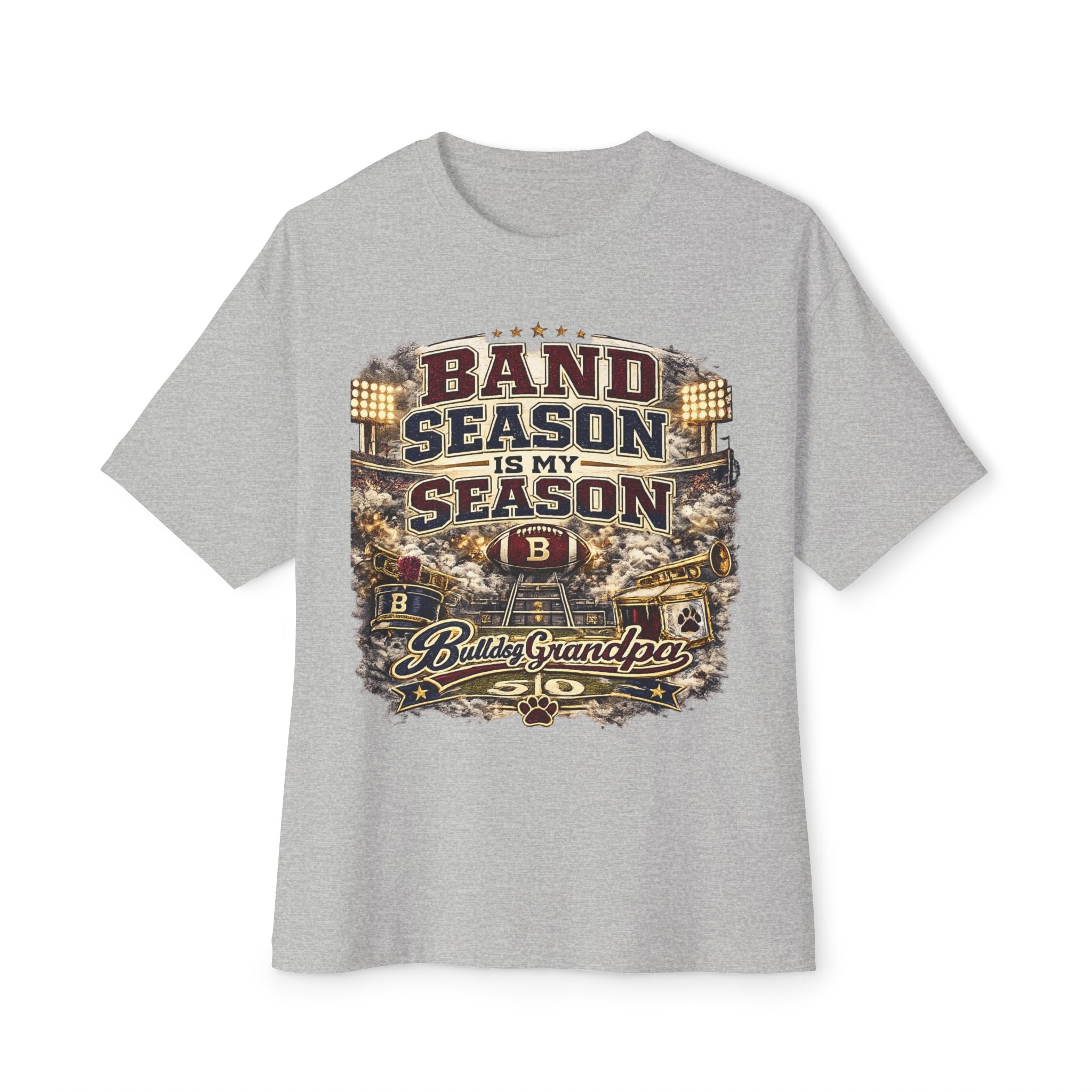 Band Season Is My Season Tee — Proud Band Grandpa Graphic T-Shirt